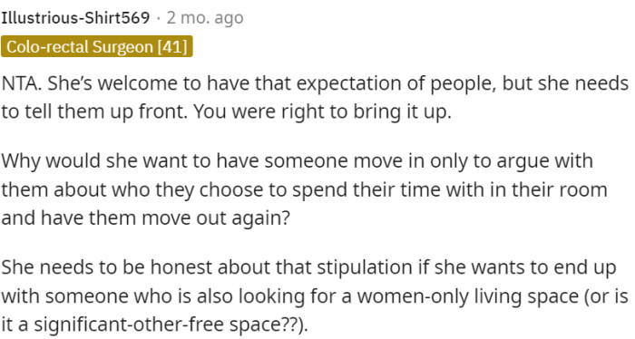 Honesty is needed for finding compatible roommates seeking a new living environment