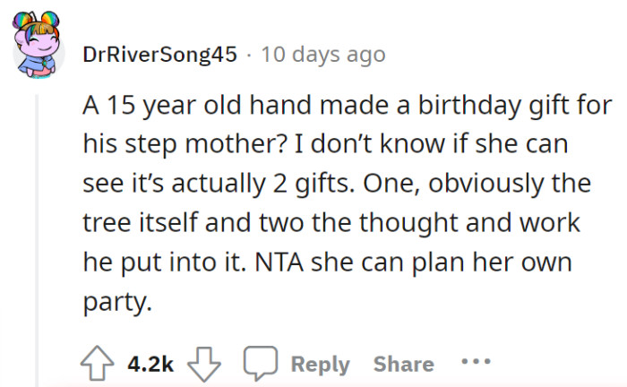 Her birthday’s not over yet, she could still go to that resto… alone.