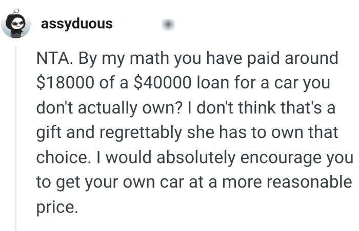 This Redditor doesn't think that is a gift