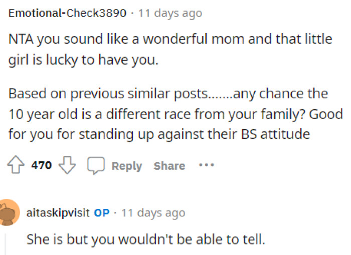 People kept trying to figure out why exactly the grandparents might be feeling this way, but it seems there's no good answer.