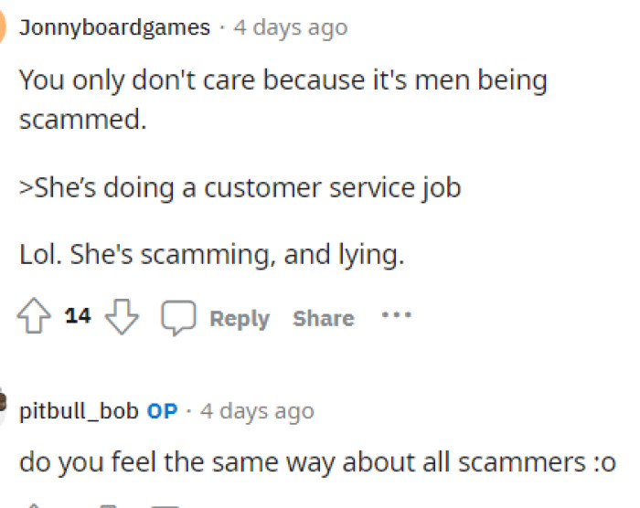 Again, people were pretty open with how they felt about this and OP came back with some questions.