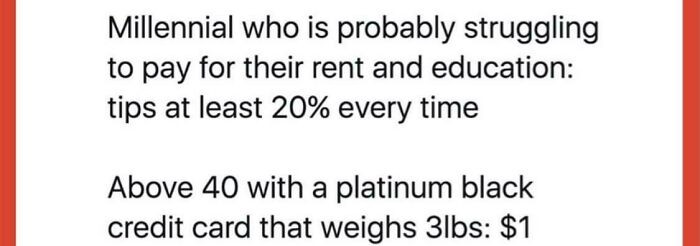 24. There is $0 tip sometimes.