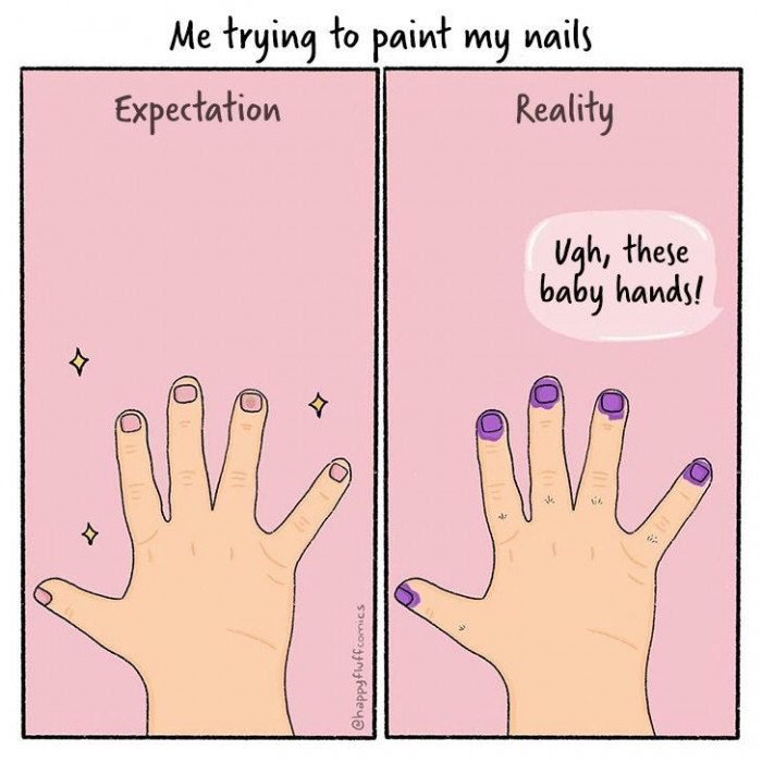 When you fail at painting your nails.