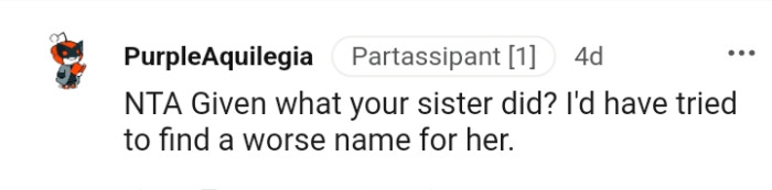 Trying to find a worse name for her