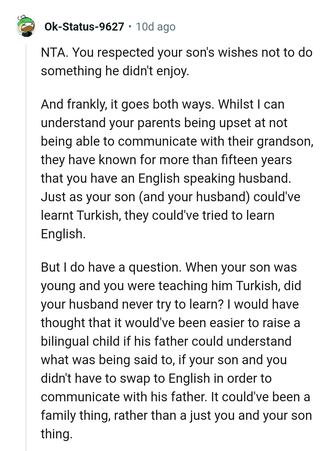 It goes both ways, actually