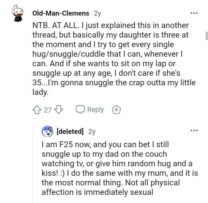 This Redditor Will Snuggle the Crap Out of Her Daughter