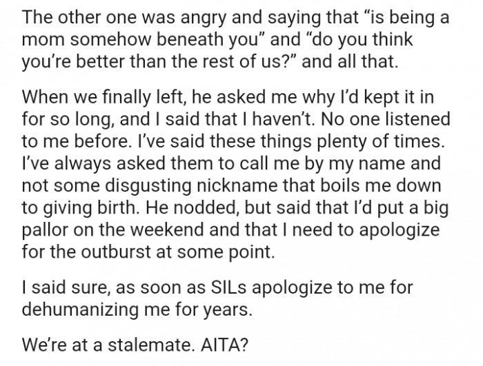 The OP Has Always Asked Them to Call Her by Her Name