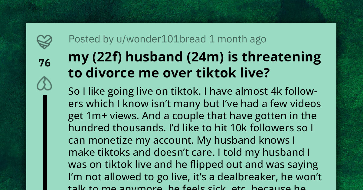 Woman Cries Out After Husband Threatens To Divorce Her Because She Goes Live On TikTok