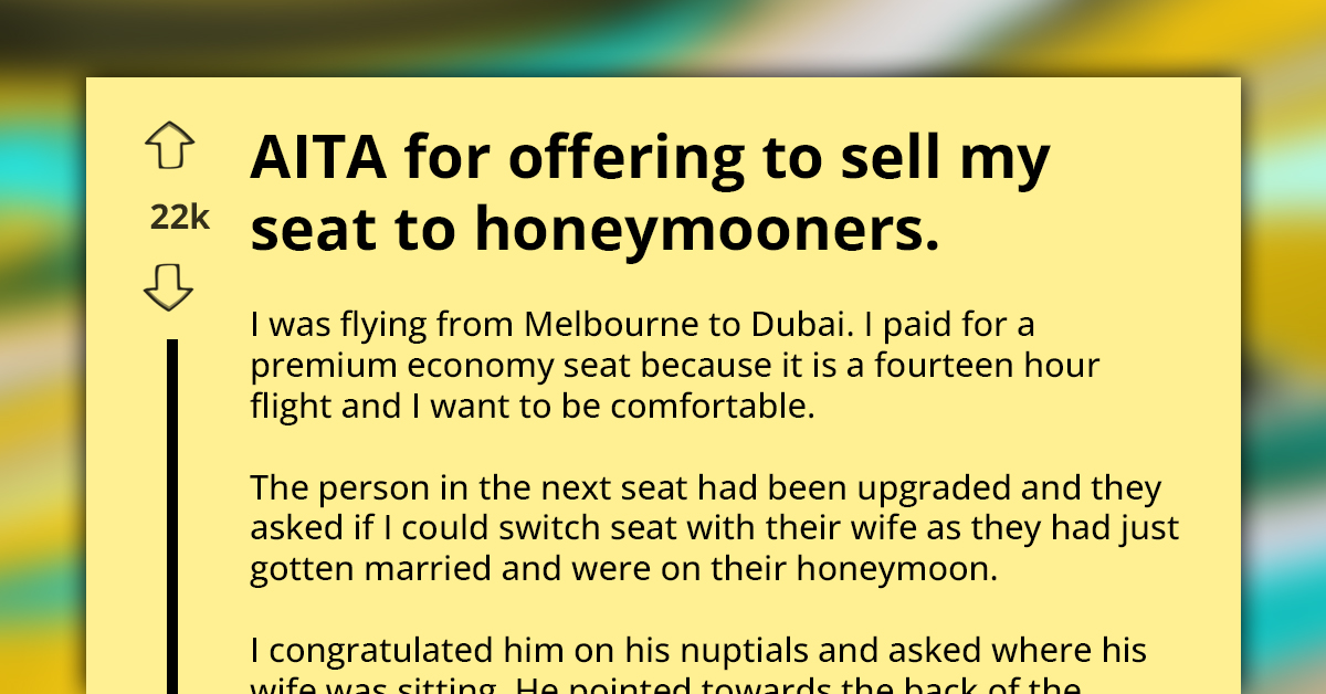 Honeymooner Explodes After Failing To Persuade Flier Into Giving Up Their Premium Economy Seat