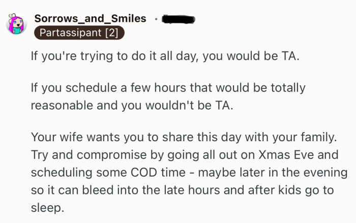 “If you're trying to do it all day, you would be TA. If you schedule a few hours that would be totally reasonable.”