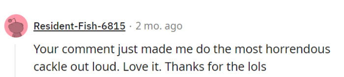 It's indeed laughable!