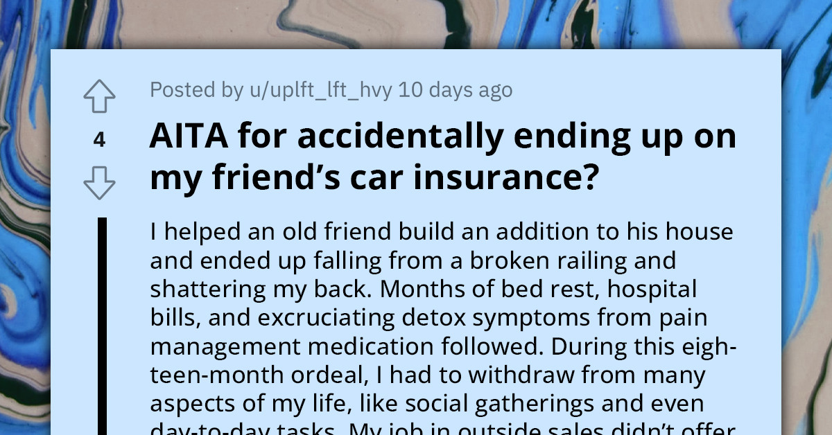 Man Accidentally Ends Up On Friend's Car Insurance, He Accuses Him Of Being A Thief