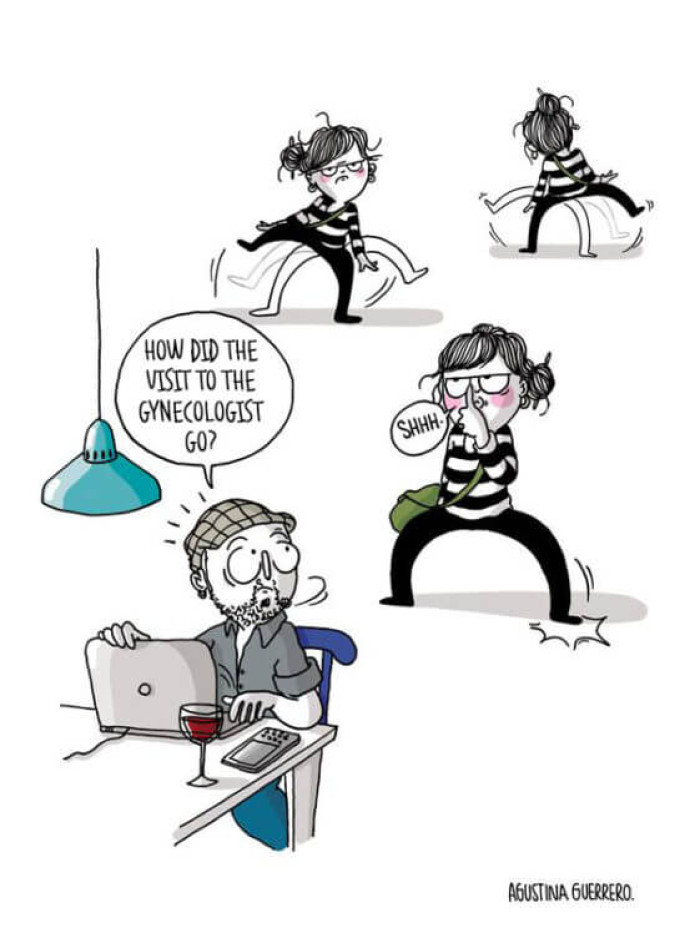 22. If you've ever visited a gynecologist, you definitely understand what’s going on