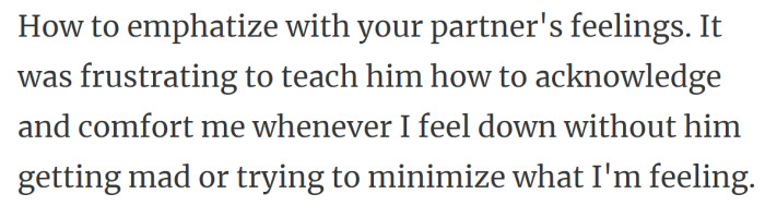38. Empathize your partner's feelings