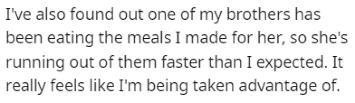 She feels like they're taking advantage of her