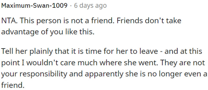 This person isn't a friend.