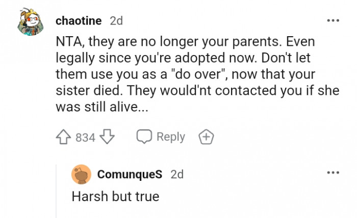 Don't let them use you as a do-over