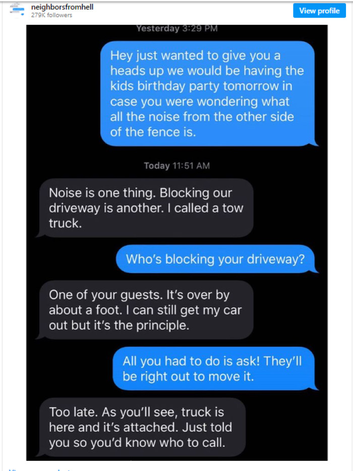 4. Just a matter of principle... and being an a-hole