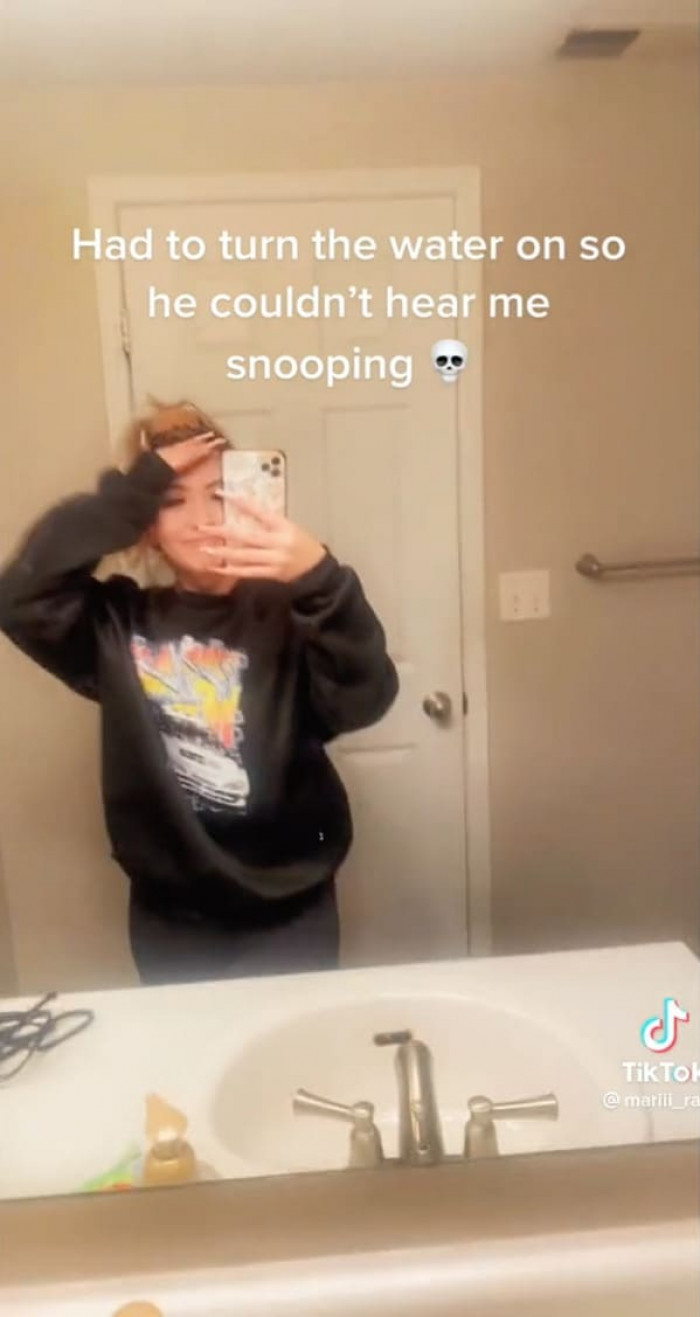 Maricela made sure to turn the water on for a good reason