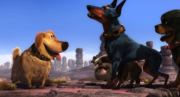 11. In Up (2009), Dug Is The Only Dog To Successfully Track Down The Tropical Bird Because He Is The Only Hunting Dog (Golden Retriever). All The Others Are Guard Dog Breeds