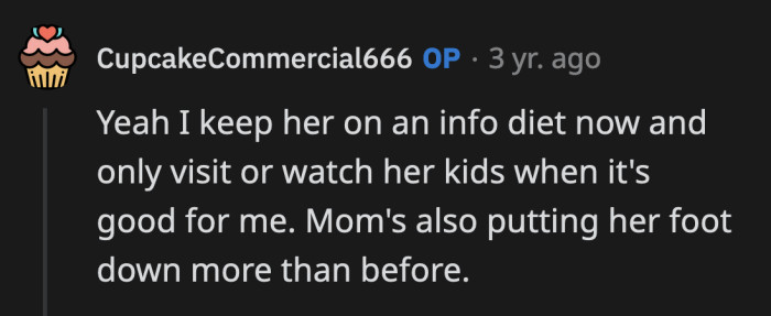 It looked like the whole family caught onto her sister's antics.