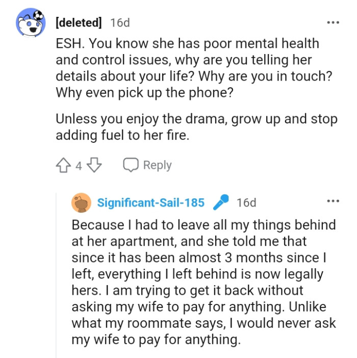 The OP should grow up and stop adding fuel to her fire