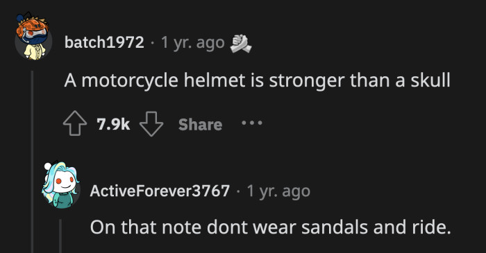 15. Protective equipment saves lives!