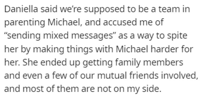 Daniella found out about the gift card, and she wasn't happy