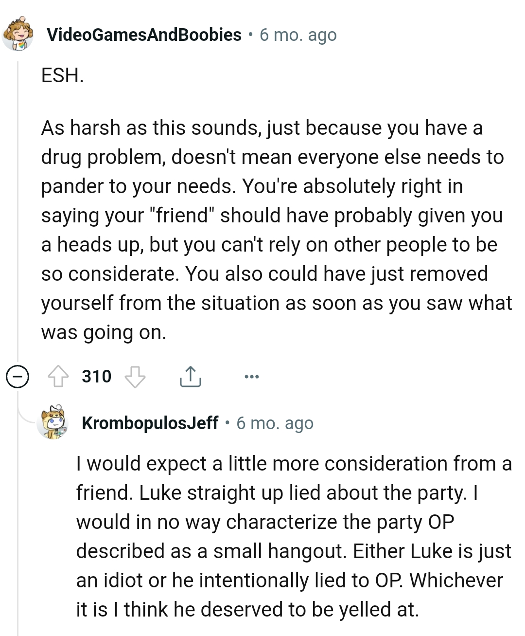 The OP could have just removed himself