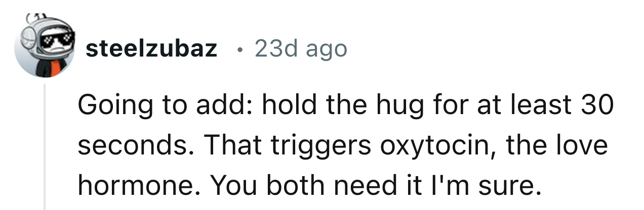 They Both Need A Long Hug