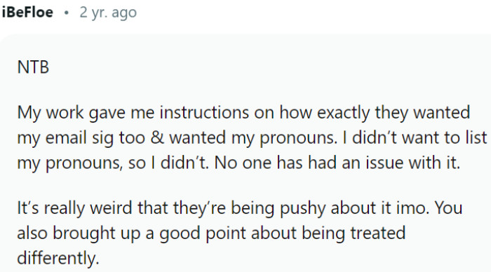 Pushback against work's pronoun inclusion request sparks controversy