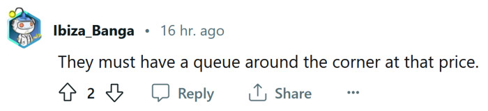 The line-up must be crazy!