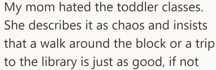 The two of them had very different ideas about what was best for the child.