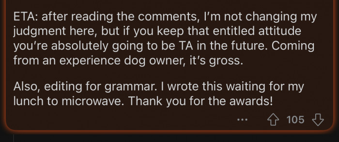 The user's mind didn't change despite reading the comments.