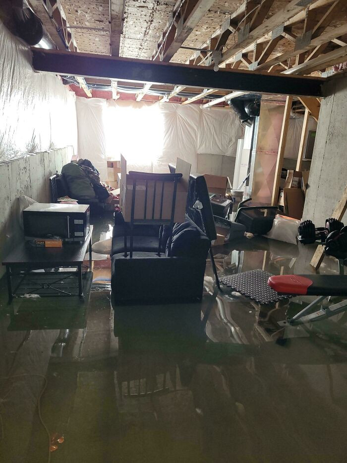 "Daughter Left The Garden Hose Running Outside All Night And It Managed To Flood My Basement"