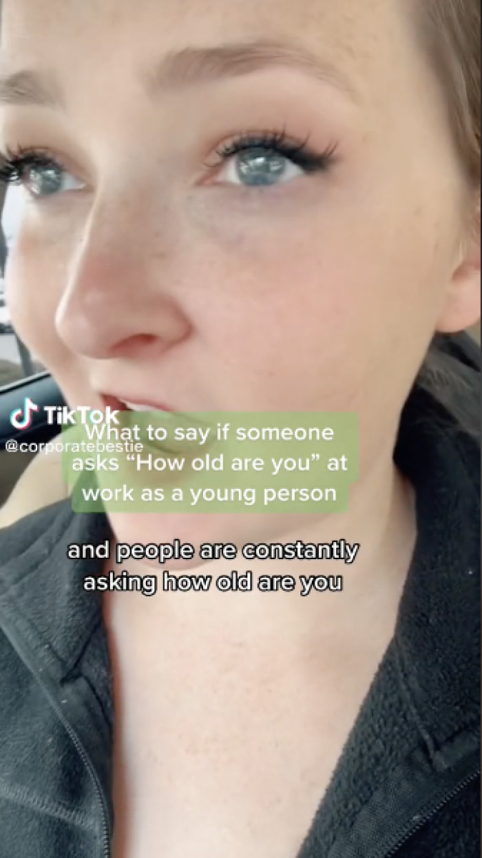 Just like a non-terrifying universal HR woman, this TikToker is here to give you the best reply for age seekers