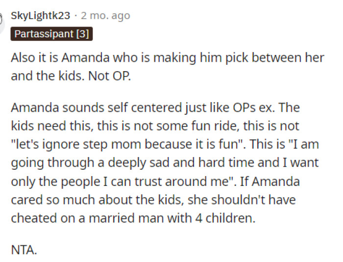 People dissected her post and explained every detail in which her ex-husband was wrong. This is a huge part of deciding if she's right or wrong in this situation.