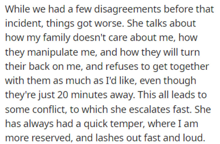 OP's Wife Has Always Had a Quick Temper, While He's Much More Calm and Reserved