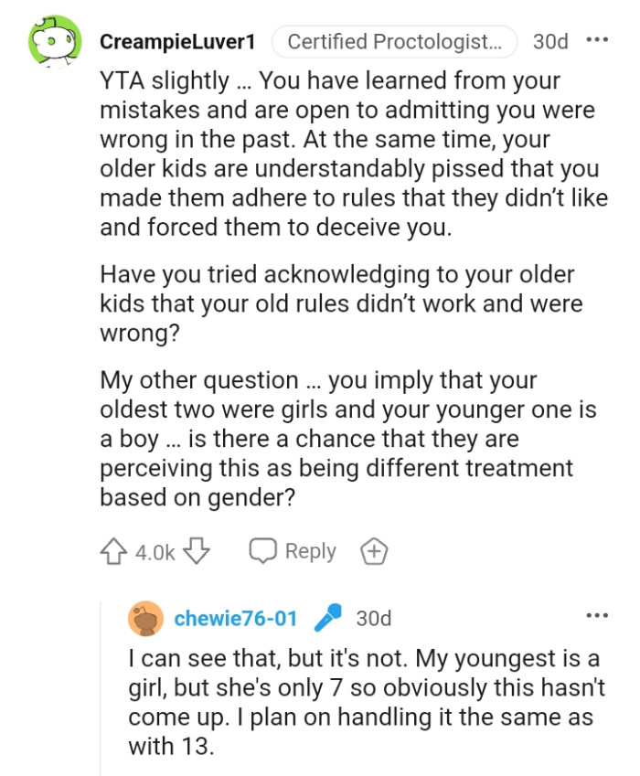Apparently the OP has learned from his mistakes and should be open to admitting that he was wrong in the past