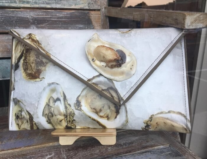 8. This oyster-themed clutch at a local store