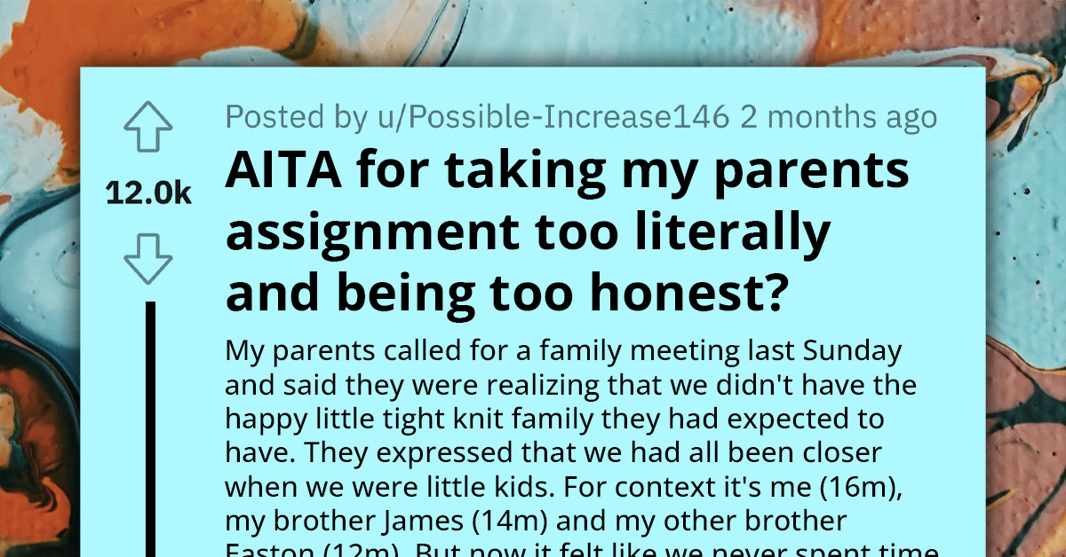 Parents Call Sons Into Family Meeting To Discuss Their Distant Sibling Relationship, Get Upset When Their Oldest Complied With Their Request For Brutal Honesty
