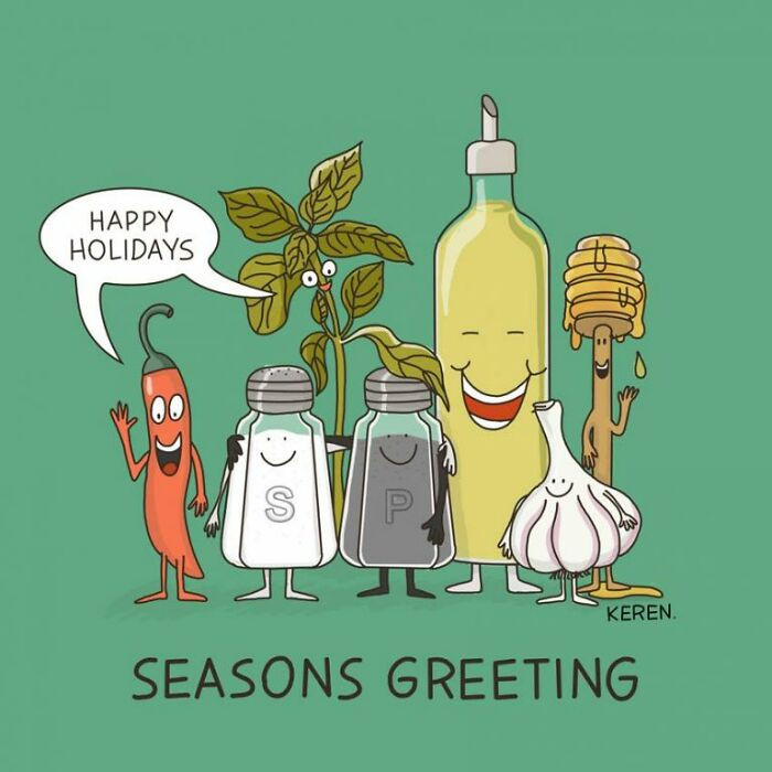 3. Your seasonings are greeting... Lol