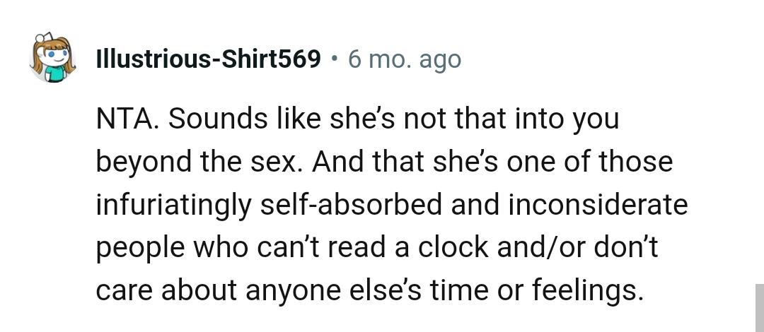 We've gathered some of the most upvoted comments from other Redditors for you to read through below.