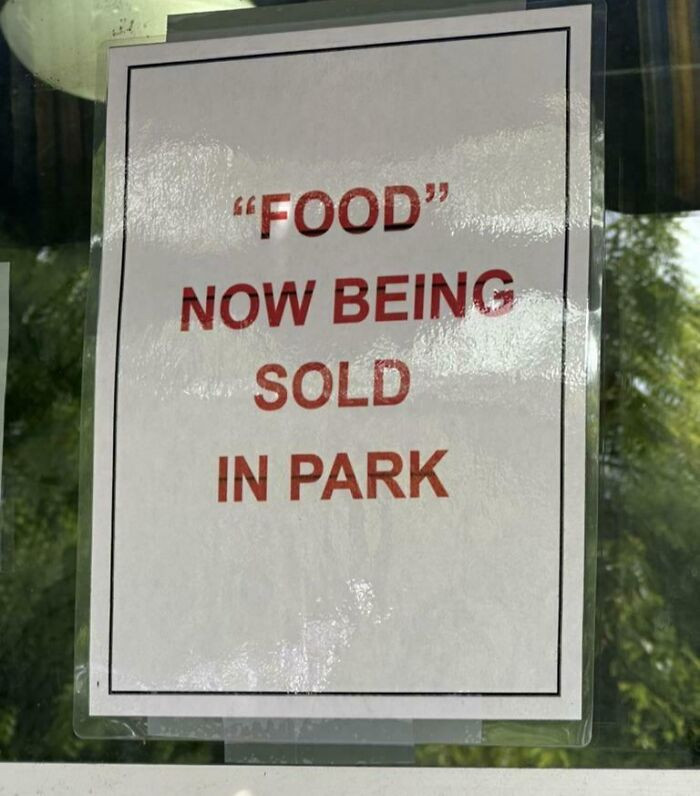 "Right… “Food”