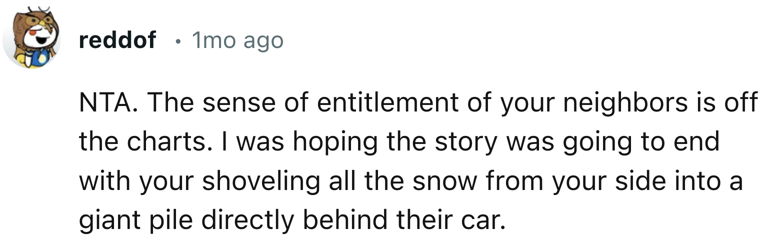 The entitlement is off the charts on this one