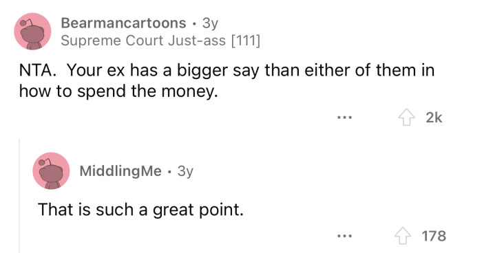 Neither of them should have a say in this.