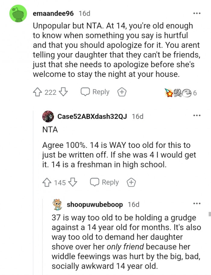 She just needs to apologize for her words