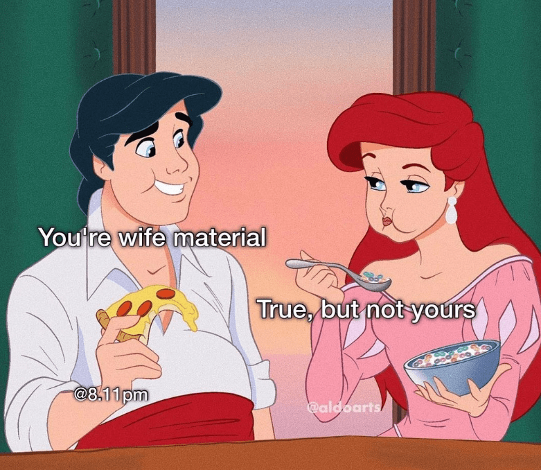 Don't get any ideas, sir, because it's not happening.