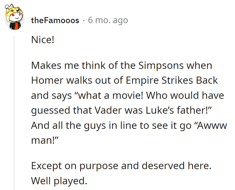 Turning train rides into live spoilers, like a one-person Simpsons episode.