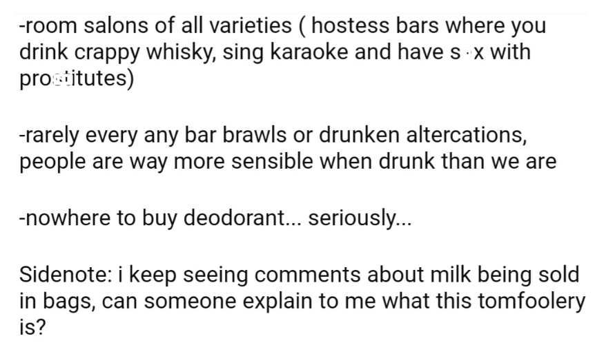 OP is puzzled about milk being sold in bags.